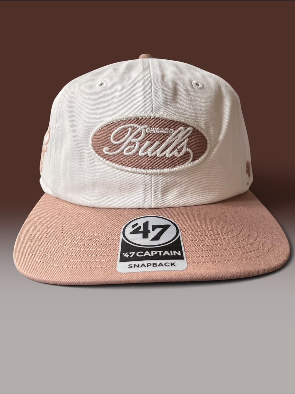 NWT ’47 Chicago Bulls Captain RL Snapback Hat Cream Tan NBA